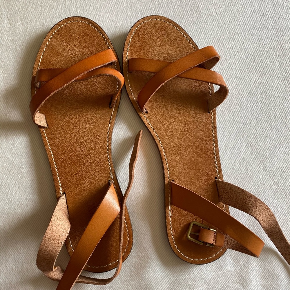 J.Crew Ankle-Strap Sandals (Size 10)